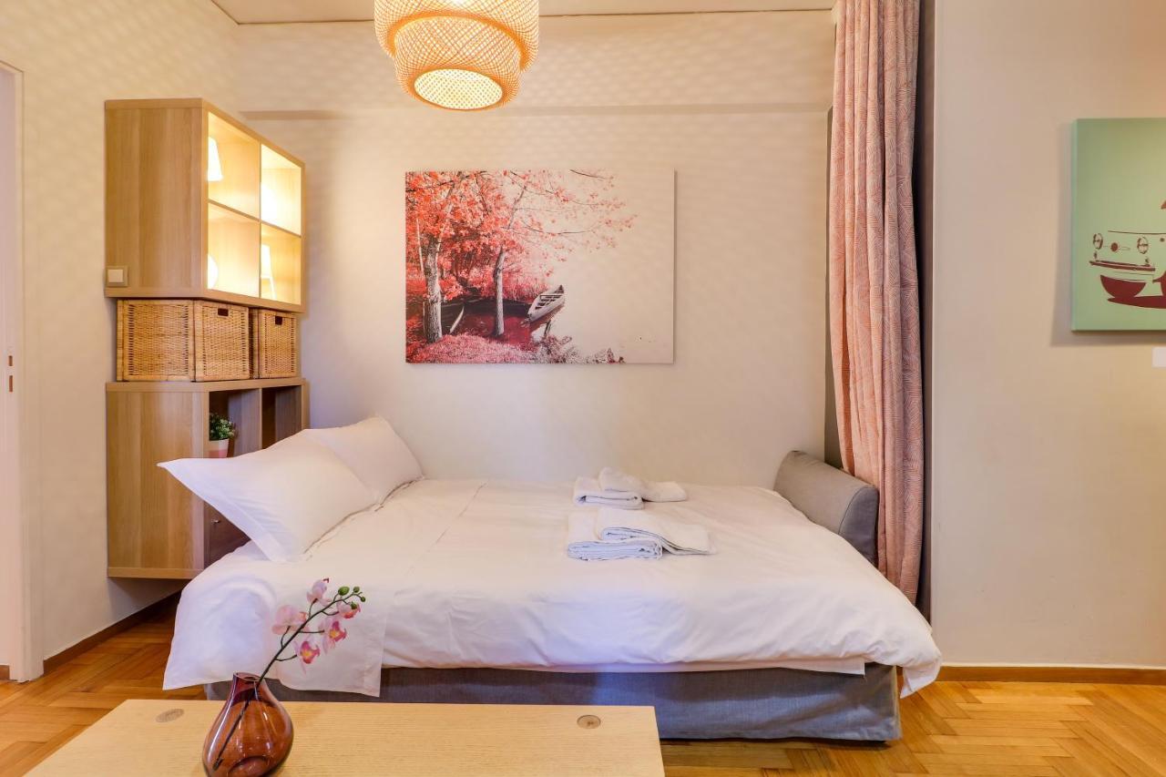 Spacious Central Flat☆3Min To Metro☆Ac|Netflix|Pc 아테네 외부 사진