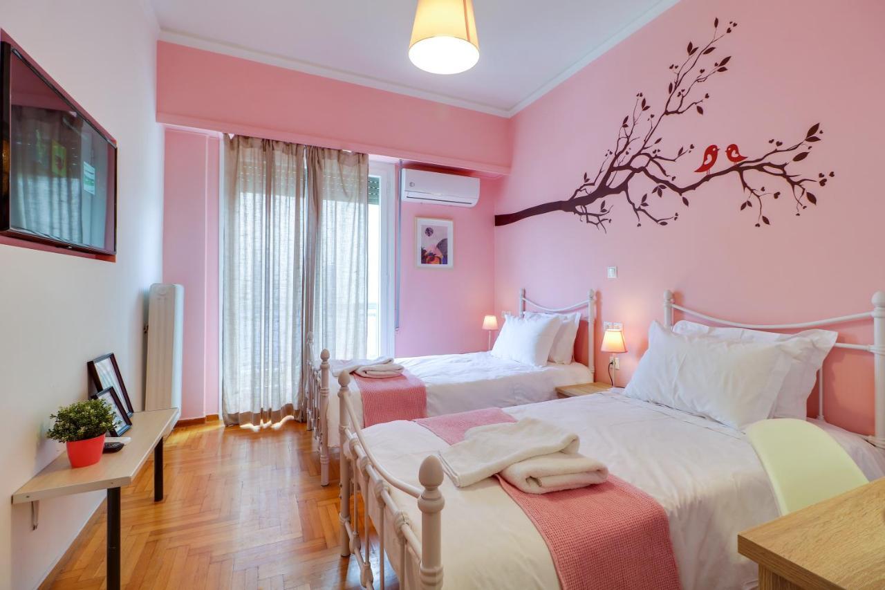 Spacious Central Flat☆3Min To Metro☆Ac|Netflix|Pc 아테네 외부 사진