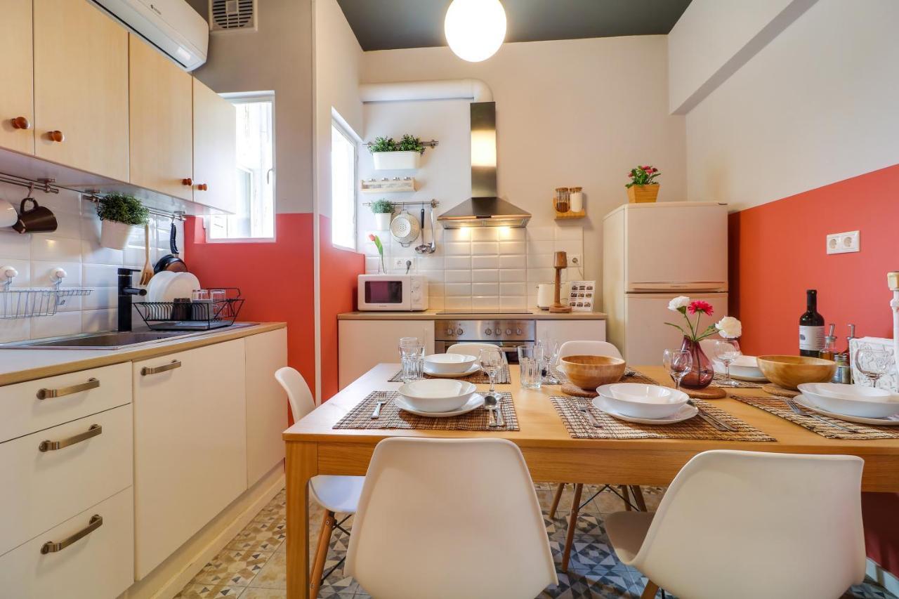 Spacious Central Flat☆3Min To Metro☆Ac|Netflix|Pc 아테네 외부 사진