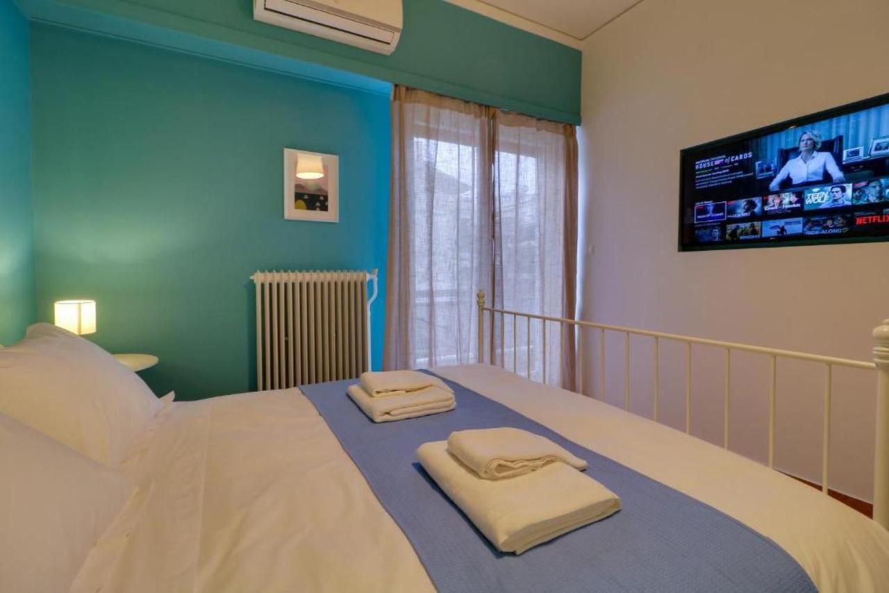 Spacious Central Flat☆3Min To Metro☆Ac|Netflix|Pc 아테네 외부 사진