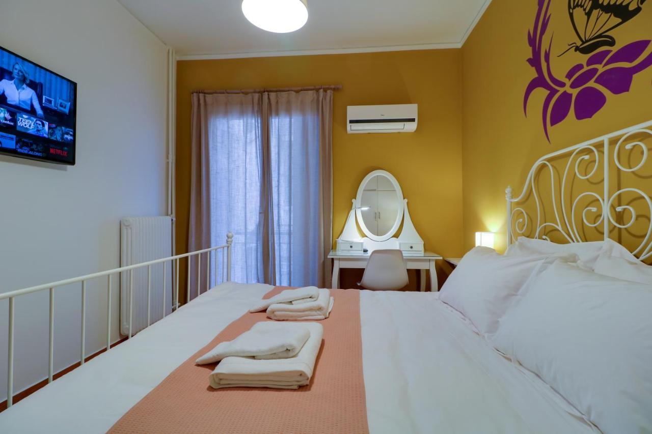 Spacious Central Flat☆3Min To Metro☆Ac|Netflix|Pc 아테네 외부 사진