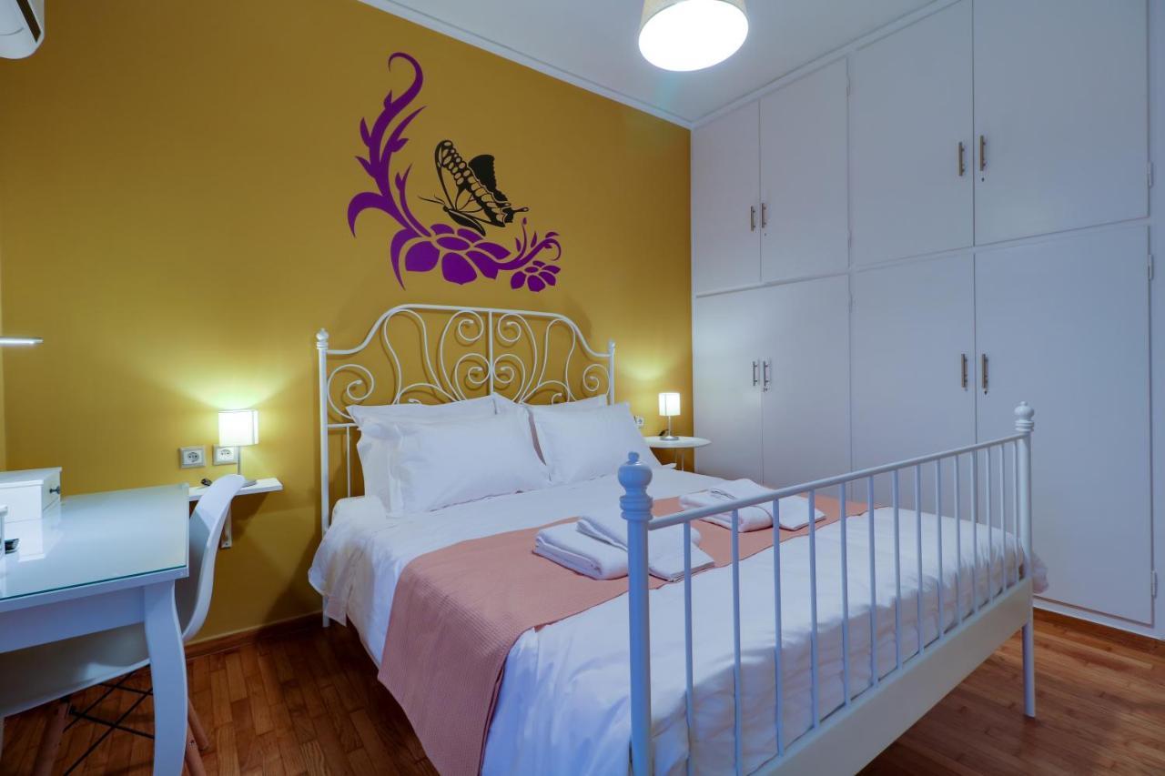 Spacious Central Flat☆3Min To Metro☆Ac|Netflix|Pc 아테네 외부 사진